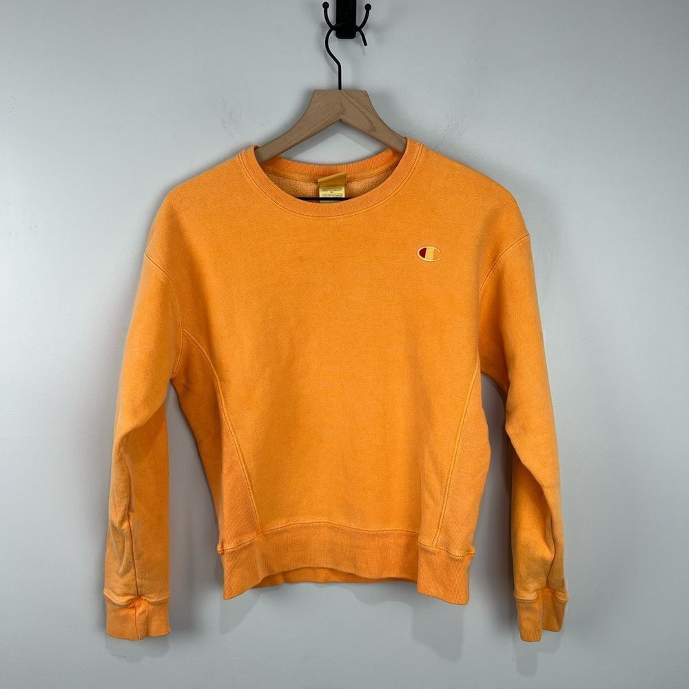 Champion Orange Reverse Weave Sweatshirt